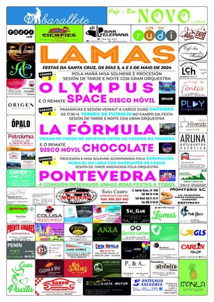 Cartel das festas de Lamas. FOTO: Gráficas Cars