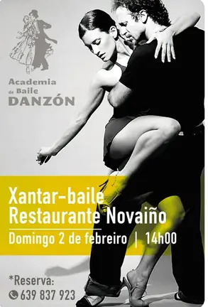 Xantar-baile organizado pola academia de baile Danzón.