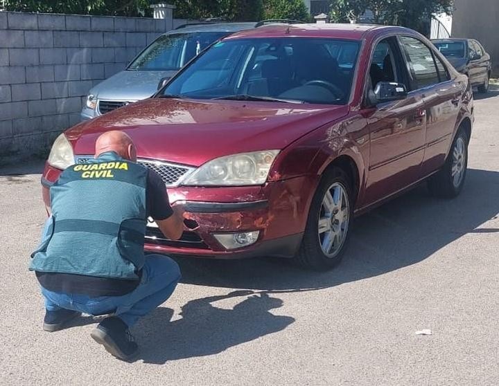 El automóvil fue localizado en Xinzo de Limia este lunes 26 de agosto.