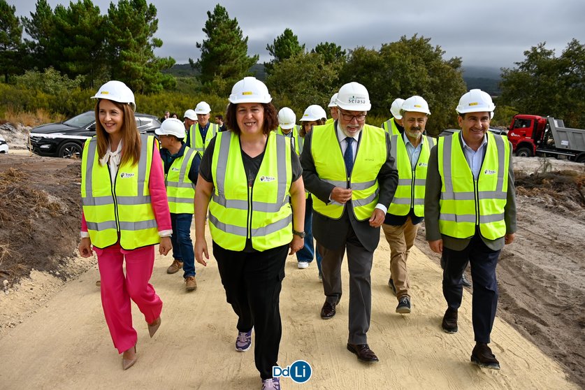 Visita a las obras de modernización de regadíos que se realizan en la 
Comunidad General de Regantes Nova Limia | FOTO: Noelia Caseiro.