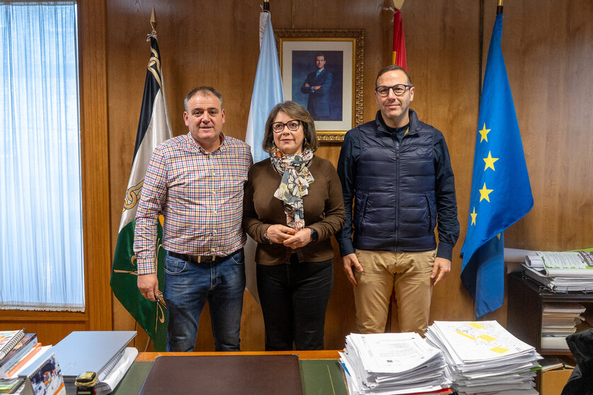 Amador Díaz, Ángeles Martínez e Germán Rodríguez-Saá.